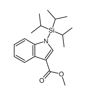 methyl 1-(triisopropylsilyl)-1H-indole-3-carboxylate结构式