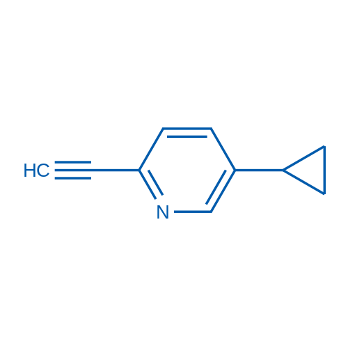 5-Cyclopropyl-2-ethynylpyridine Structure