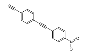 1-乙炔-4-((4-硝基苯基)乙炔)苯结构式