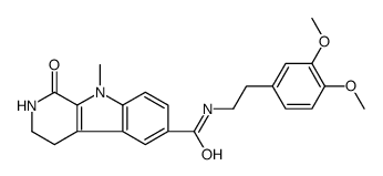 N-[2-(3,4-dimethoxyphenyl)ethyl]-9-methyl-1-oxo-3,4-dihydro-2H-pyrido[3,4-b]indole-6-carboxamide Structure