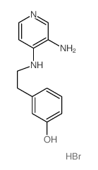 3-[2-[(3-aminopyridin-4-yl)amino]ethyl]phenol结构式