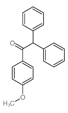 1-(4-methoxyphenyl)-2,2-diphenyl-ethanone structure