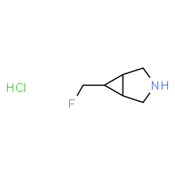 6-(氟甲基)-3-氮杂双环[3.1.0]盐酸己烷结构式