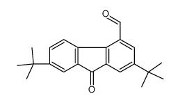 2,7-ditert-butyl-9-oxofluorene-4-carbaldehyde结构式