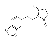 1-[2-(1,3-benzodioxol-5-yl)ethyl]pyrrolidine-2,5-dione Structure