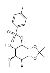 3-deoxy-3-methyl-4-O-methyl-6-O-(4-methylphenylsulfonyl)-1,2-O-(1-methylethylidene)-D-myo-inositol结构式
