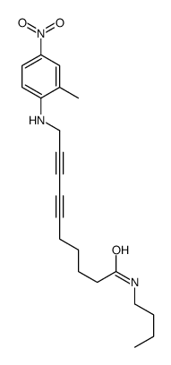 N-butyl-10-(2-methyl-4-nitroanilino)deca-6,8-diynamide Structure