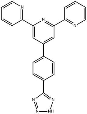 4'-(4-(1H-四唑-5-基)苯基)-2,2':6',2''-吡啶结构式