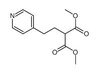 dimethyl 2-(2-pyridin-4-ylethyl)propanedioate Structure