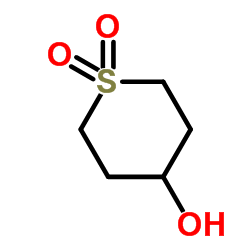 四氢-2h-硫代吡喃-4-醇 1,1-二氧化物结构式