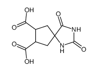 2,4-dioxo-1,3-diazaspiro[4.4]nonane-7,8-dicarboxylic acid Structure