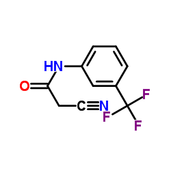 2-氰基-N-(3-(三氟甲基)苯基)乙酰胺结构式