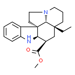 Aspidospermidine-3β-carboxylic acid methyl ester结构式