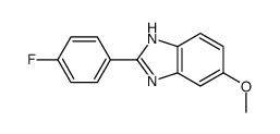 2-(4-FLUOROPHENYL)-5-METHOXY-1H-BENZO[D]IMIDAZOLE结构式