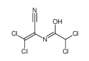 2,2-dichloro-N-(2,2-dichloro-1-cyanoethenyl)acetamide结构式