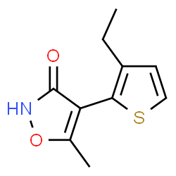 3(2H)-Isoxazolone,4-(3-ethyl-2-thienyl)-5-methyl-(9CI) Structure