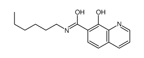 N-hexyl-8-hydroxyquinoline-7-carboxamide Structure
