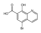 7-Quinolinecarboxylicacid,5-bromo-8-hydroxy-(9CI) Structure