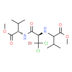 Valine, 3-bromo-3,3-dichloro-N-[1-(methoxycarbonyl)-2-methylpropyl]alanyl-, methyl ester (9CI) picture