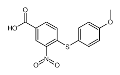 4-(4-methoxyphenyl)sulfanyl-3-nitrobenzoic acid Structure