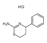 4-phenyl-5,6-dihydro-4H-[1,3]thiazin-2-ylamine, hydrochloride结构式