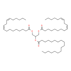 1,3-Dilinoleoyl-2-Stearoyl Glycerol structure