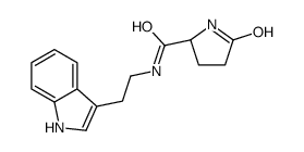 (2S)-N-[2-(1H-indol-3-yl)ethyl]-5-oxopyrrolidine-2-carboxamide Structure
