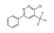3-chloro-6-phenyl-4-(trifluoromethyl)pyridazine结构式