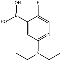 5-Fluoro-2-(diethylamino)pyridine-4-boronic acid结构式