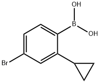(4-bromo-2-cyclopropylphenyl)boronic acid Structure