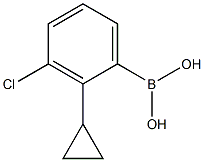 3-Chloro-2-cyclopropylphenylboronic acid Structure