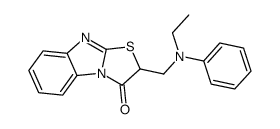 2-[(N-ethylanilino)methyl]-[1,3]thiazolo[3,2-a]benzimidazol-1-one Structure