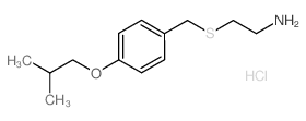 2-[(4-Isobutoxybenzyl)sulfanyl]ethanamine hydrochloride Structure