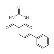 2,4,6(1H,3H,5H)-Pyrimidinetrione,5-(3-phenyl-2-propen-1-ylidene)-结构式