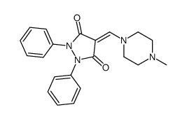 4-[(4-methylpiperazin-1-yl)methylidene]-1,2-diphenylpyrazolidine-3,5-dione Structure