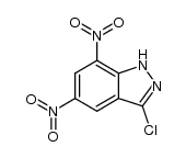 3-chloro-5,7-dinitro-1(2)H-indazole结构式