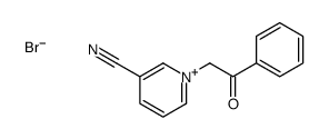 1-phenacylpyridin-1-ium-3-carbonitrile,bromide结构式