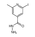 4-Pyridinecarboxylicacid,2-iodo-6-methyl-,hydrazide(9CI)结构式