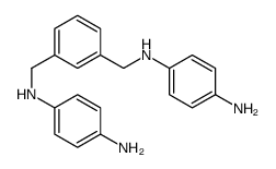4-N-[[3-[(4-aminoanilino)methyl]phenyl]methyl]benzene-1,4-diamine结构式