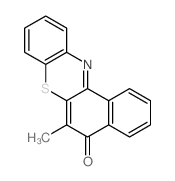 5H-Benzo[a]phenothiazin-5-one,6-methyl-结构式