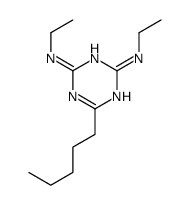 2-N,4-N-diethyl-6-pentyl-1,3,5-triazine-2,4-diamine Structure