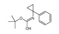 tert-butyl N-(1-phenylcyclopropyl)carbamate Structure