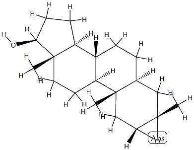 2α,3α-Epoxy-3-methyl-5α-androstan-17β-ol结构式