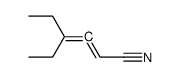 4-ethylhexa-2,3-dienenitrile Structure
