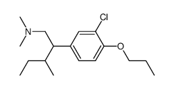3-Chloro-N,N-dimethyl-β-(1-methylpropyl)-4-propoxybenzeneethanamine picture