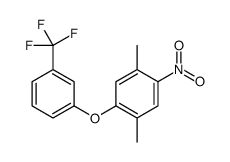 1,4-dimethyl-2-nitro-5-[3-(trifluoromethyl)phenoxy]benzene结构式