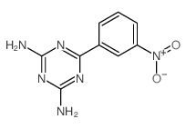 6-(3-硝基苯基)-1,3,5-三嗪-2,4-二胺结构式