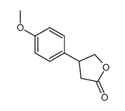 4-(4-methoxyphenyl)oxolan-2-one结构式