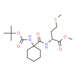 D-Methionine, N-[[1-[[(1,1-dimethylethoxy)carbonyl]amino]cyclohexyl]carbonyl]-, methyl ester (9CI) picture