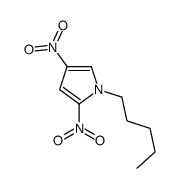 2,4-dinitro-1-pentylpyrrole Structure